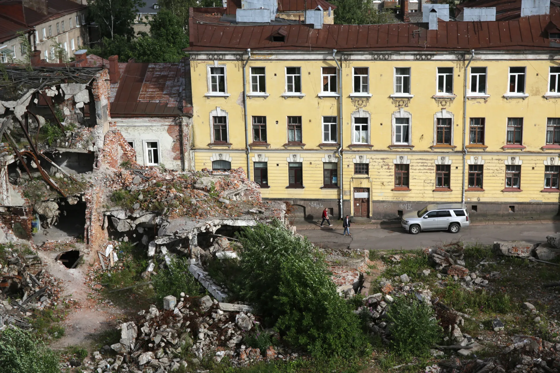 Ленинградская область. 7 августа 2017. Дома в исторической части Выборга