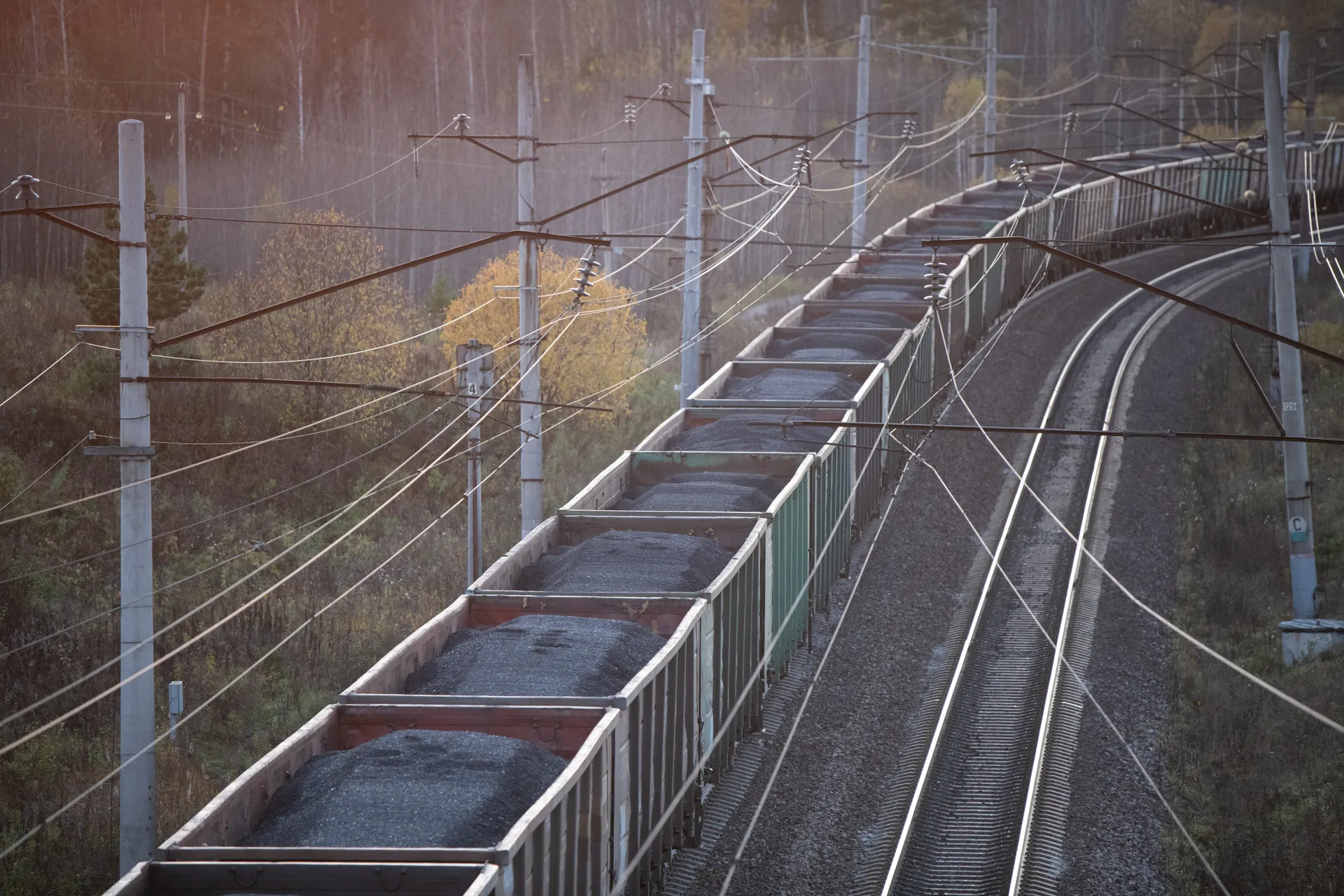 Красноярский край. Участок Западно-Сибирской железной дороги.
