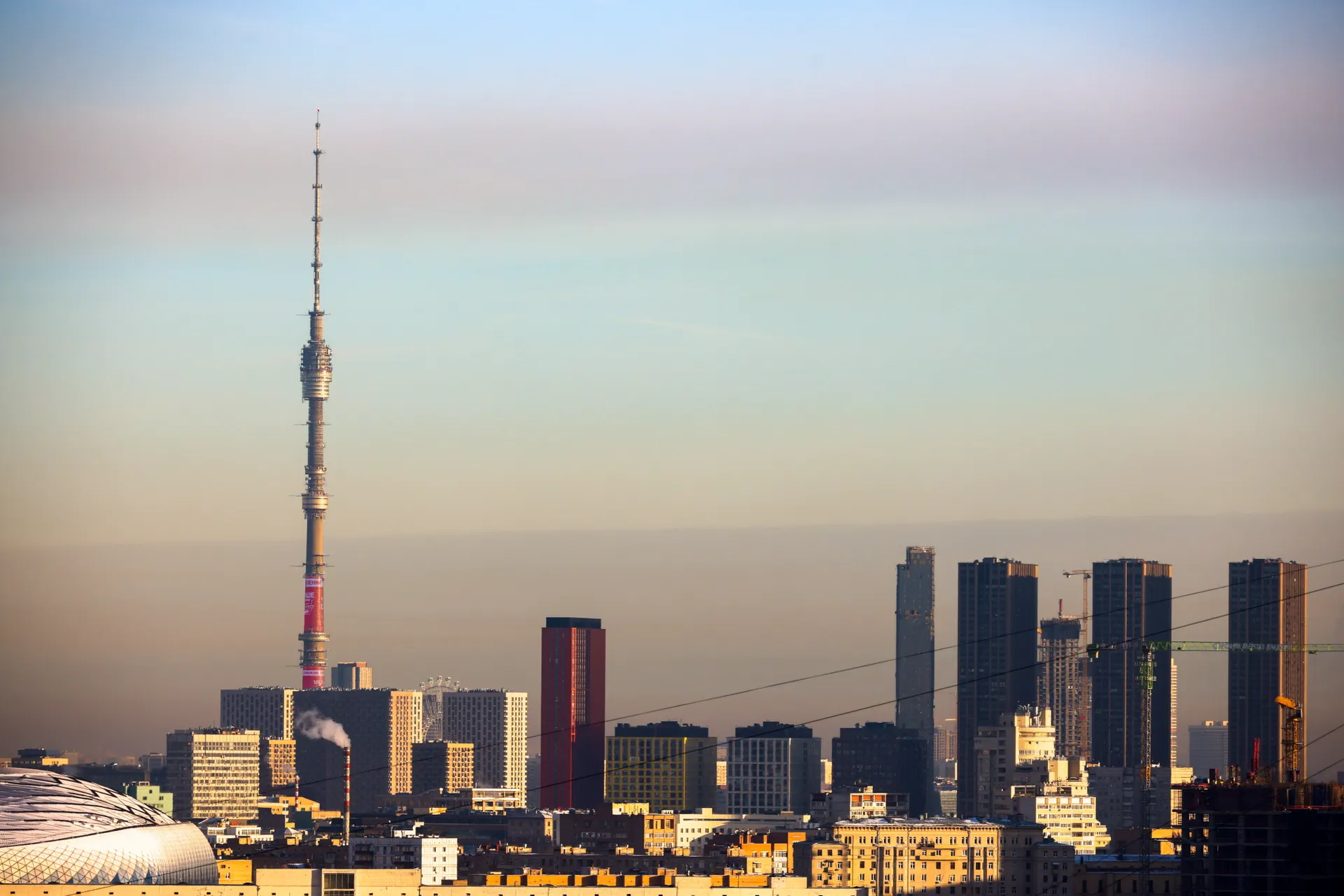 Москва. Вид на Останкинскую башню