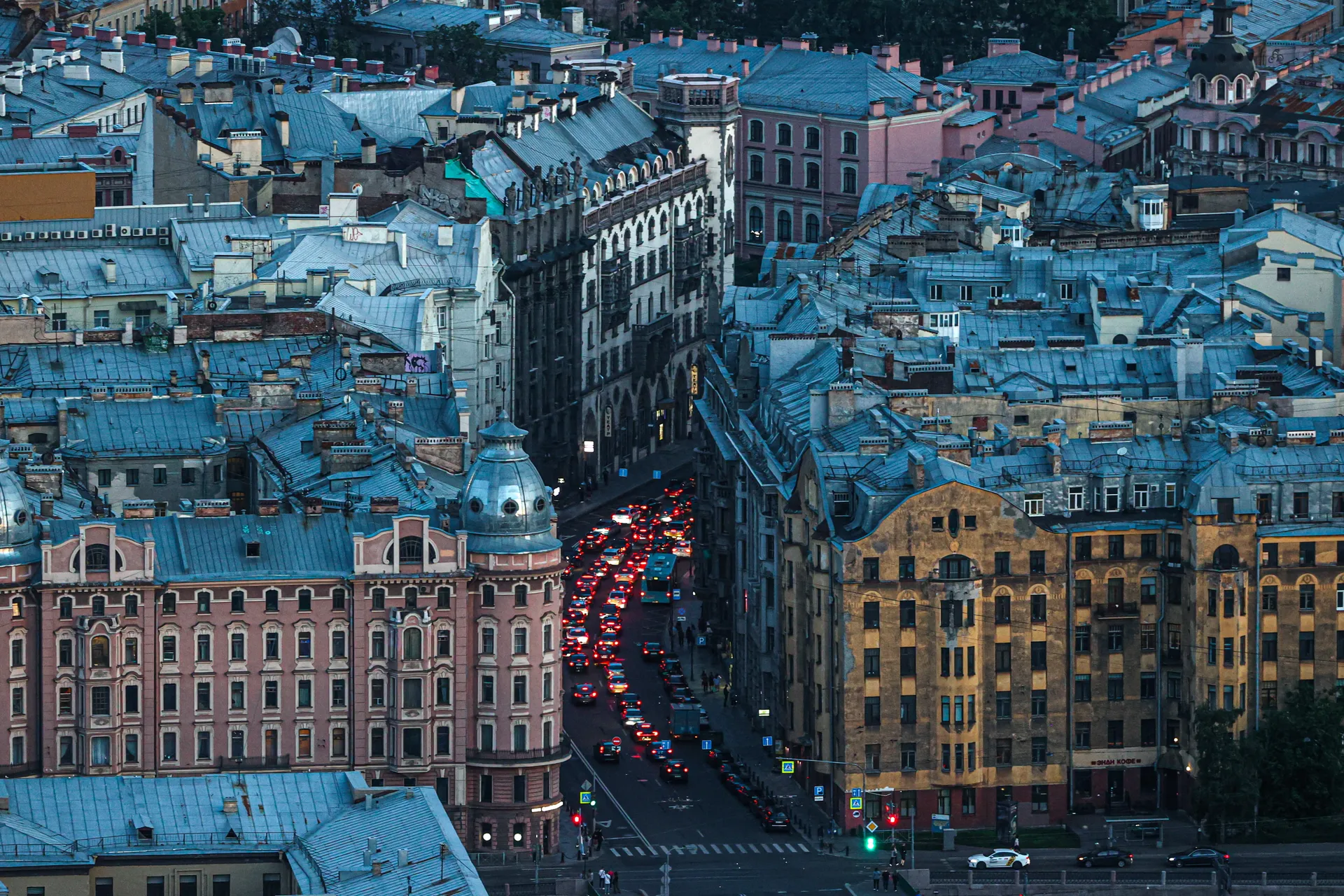 Санкт-Петербург. Вид на Петроградский район города.