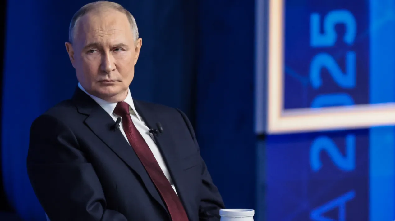 Москва. Президент РФ Владимир Путин во время программы «Итоги года».