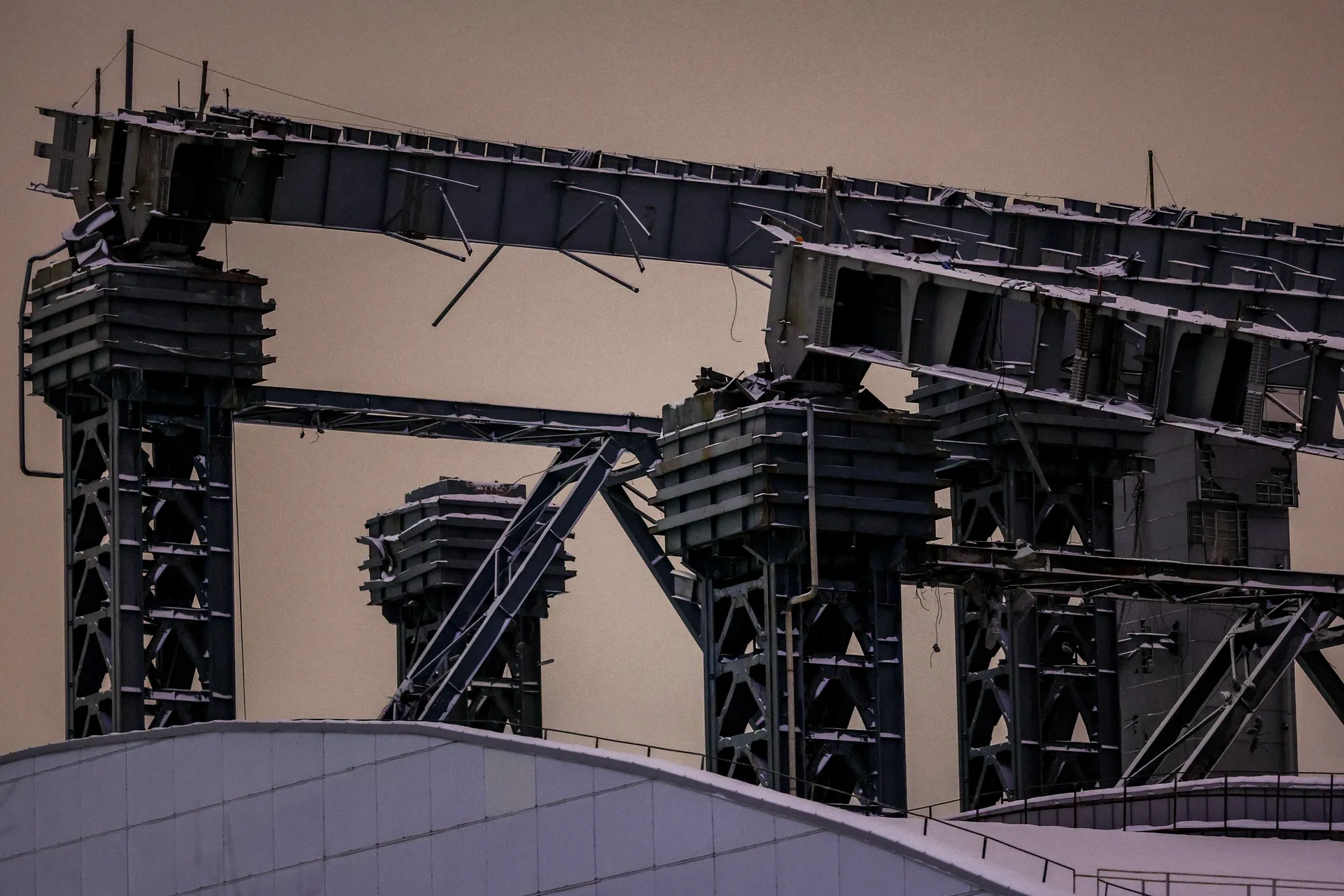 Красногорск. Вид на горнолыжный комплекс «Снежком», декабрь 2024 года.