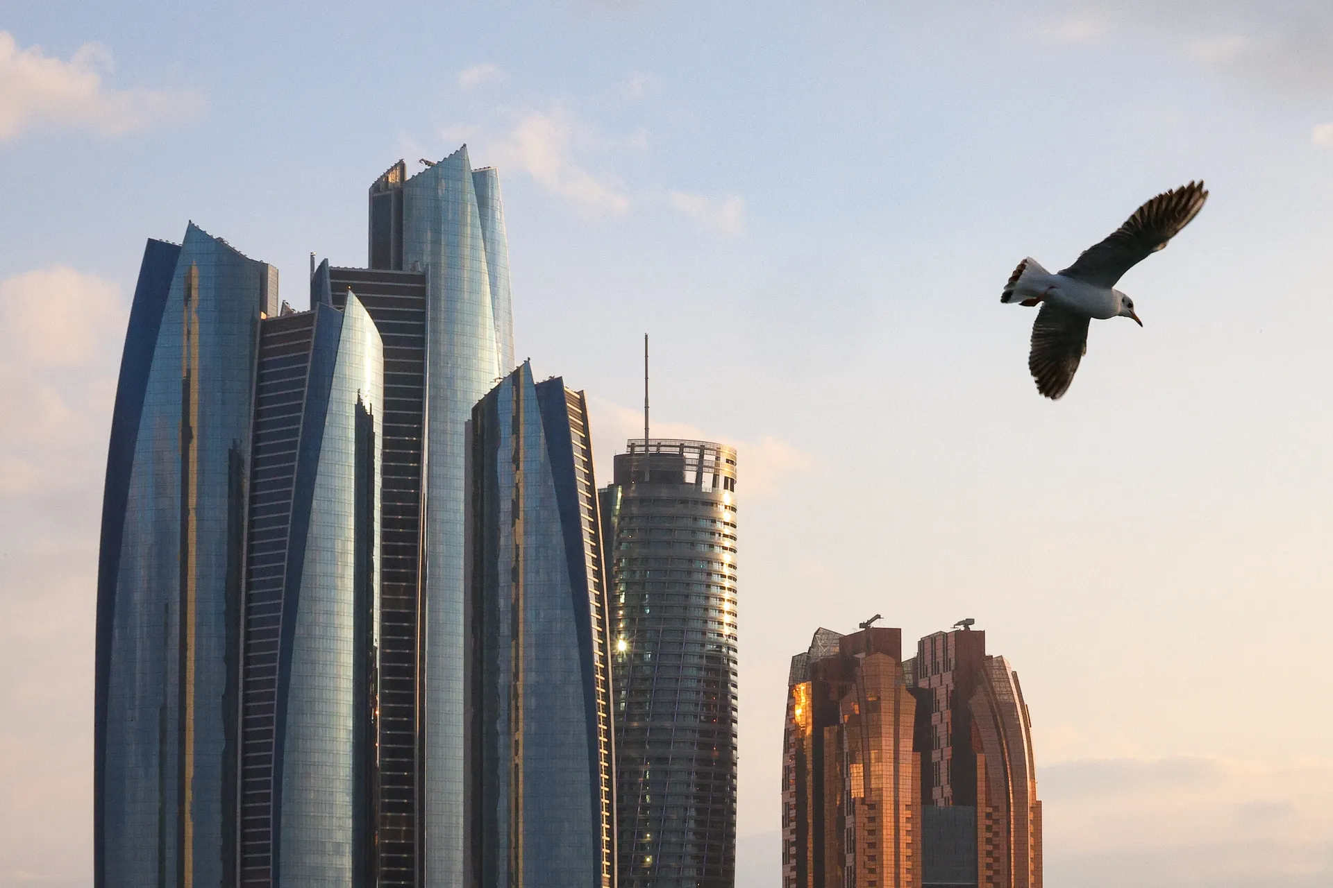 ОАЭ. Абу-Даби. Вид на Башни Этихад