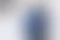 Москва. Мужчина с собакой во время снегопада